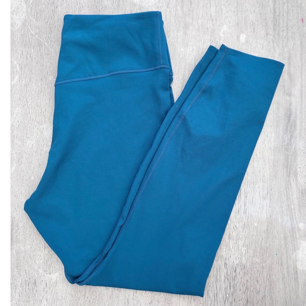 Nike Dri-FIT Womens High Waisted Leggings Teal Blue Size Large RN56323